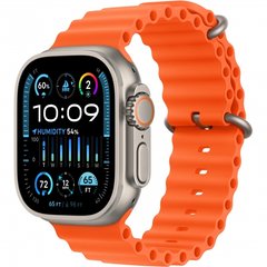 Смарт-годинник Apple Watch Ultra 2 GPS + Cellular 49mm Titanium Case with Orange Ocean Band (MREH3/MRF83)