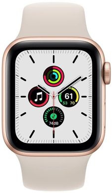 Смарт-годинник Apple Watch SE Gold 44mm Starlight Sport Band