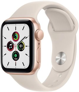 Смарт-часы Apple Watch SE Gold 44mm Starlight Sport Band