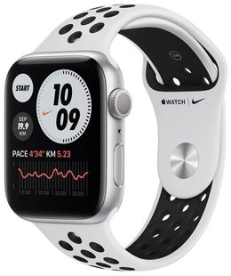 Смарт-годинник Apple Watch Nike SE Silver 40mm Pure Platinum/Black Nike Sport Band – Regular