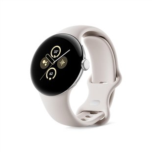 Смарт-часы Google Pixel Watch 2 WI-FI Polished Silver Aluminum Case - Porcelain Active Band