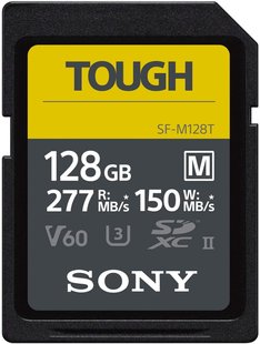 Карта памяти Sony 128GB SDXC C10 UHS-II U3 V60 R277/W150MB/s Tough (SFM128T.SYM)