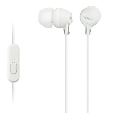 Навушники Sony MDR-EX15AP mic White