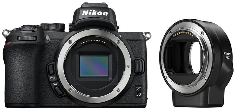 Фотоапарат NIKON Z50 Body+FTZ Mount Adapter (VOA050K003)