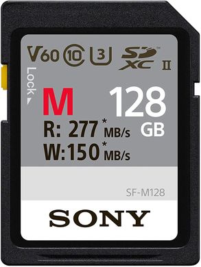 Карта памяти Sony SDXC 128GB C10 Classic M UHS-II U3 V60 R277/W150MB/s (SF-M128)