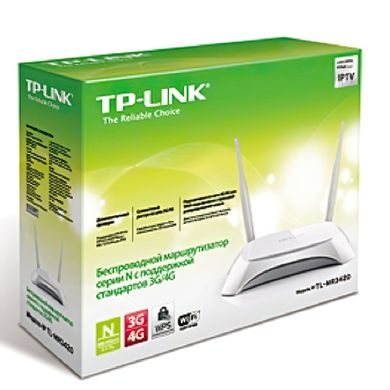 Роутер TP-Link TL-MR3420 300Мбит/с, USB