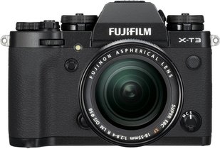 Фотоаппарат FUJIFILM X-T3 + XF 18-55mm f/2.8-4.0 Kit Black(без вспышки и зарядного устройства)