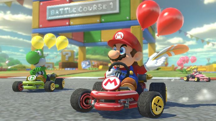 Гра Mario Kart 8 Deluxe (Nintendo Switch, рос. субтітри версія)