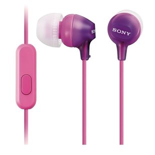 Наушники Sony MDR-EX15AP mic Violet