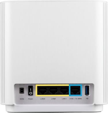 Маршрутизатор ASUS ZenWiFi XT8 1PK white AX6600 3xGE LAN 1x2.5GE WAN 1xUSB3.1 WiFi6 MESH WPA3 OFDMA
