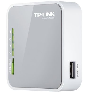 Мобильный роутер TP-Link TL-MR3020 150Mbps, 1x LAN/WAN, 1xUSB2.0