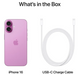 Смартфон Apple iPhone 16 128GB Pink (MYEA3)