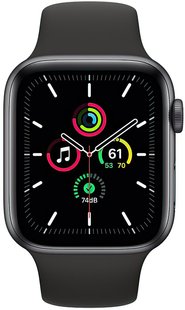 Смарт-часы Apple Watch SE GPS 44mm Space Gray Aluminium Case with Black Sport Band Regular