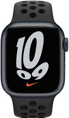 Смарт-часы Apple Watch Series 7 Nike Midnight 41mm Anthracite/Black NikeBand