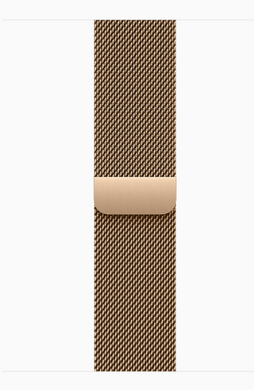 Apple Watch Series 10 GPS + LTE, 46mm Gold Titanium Case with Gold Milanese Loop S/M (MC7T4)