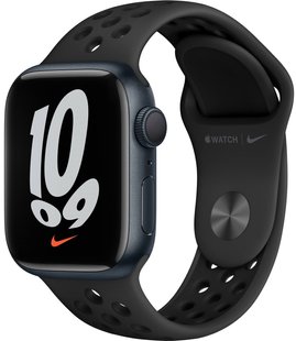 Смарт-часы Apple Watch Series 7 Nike Midnight 41mm Anthracite/Black NikeBand