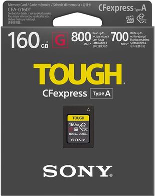 Карты памяти Sony CFexpress Type A 160GB R800 / W700 Tough (CEAG160T.SYM)