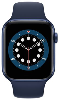 Смарт-часы Apple Watch Series 6 GPS 44mm Blue Aluminium Case with Deep Navy Sport Band Regular