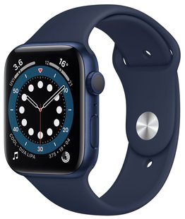 Смарт-годинник Apple Watch Series 6 GPS 44mm Blue Aluminium Case with Deep Navy Sport Band Regular