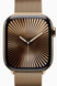 Apple Watch Series 10 GPS + LTE, 46mm Gold Titanium Case with Gold Milanese Loop M/L (MX003)