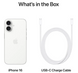 Смартфон Apple iPhone 16 128GB White (MYE93)