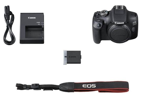 Фотоапарат CANON EOS 2000D 18-55 DC III Black (2728C007)