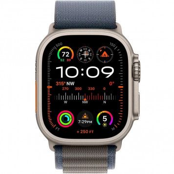 Смарт-годинник Apple Watch Ultra 2 GPS + Cellular 49mm Titanium Case with Blue Alpine Loop - Large (MREQ3/MRFD3)