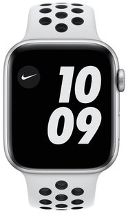 Смарт-часы Apple Watch Nike Series 6 GPS 44mm Silver Aluminium Case with Pure Platinum/Black Nike Sport Band Regular