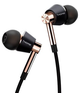 Наушники 1MORE E1001 Triple Driver Mic Gold