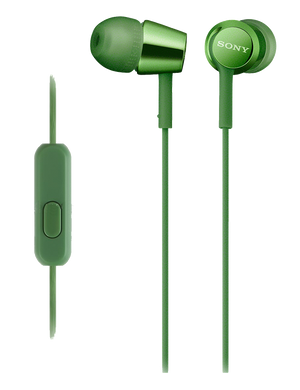 Наушники-вкладыши Sony MDR-EX155AP Green