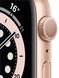 Смарт-часы Apple Watch Series 6 GPS 44mm Gold Aluminium Case with Pink Sand Sport Band Regular