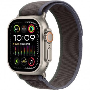 Смарт-годинник Apple Watch Ultra 2 GPS + Cellular 49mm Titanium Case with Blue/Black Trail Loop - S/M (MRF53/MRFQ3)