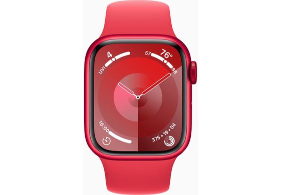 Apple Watch Series 9 41mm (PRODUCT) Red Aluminum Case with Red Sport Band S/M (MRXG3)