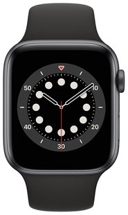 Смарт-годинник Apple Watch Series 6 GPS 44mm Space Gray Aluminium Case with Black Sport Band Regular