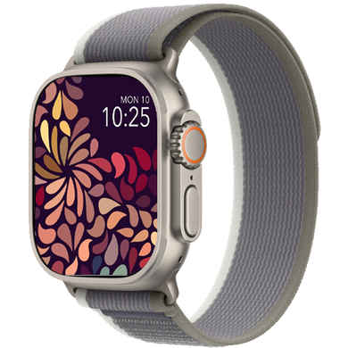 Смарт-часы Apple Watch Ultra 2 GPS + Cellular 49mm Titanium Case with Green/Gray Trail Loop - M/L (MRF43/MRFP3)