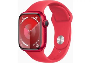 Apple Watch Series 9 45mm (PRODUCT) Red Aluminum Case with Red Sport Band M/L (MRXK3)