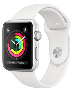 Смарт-годинник Apple Watch Series 3 GPS 42mm Silver Aluminium Case with White Sport Band (MTF22FS/A)