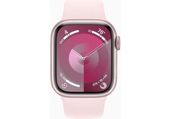 Apple Watch Series 9 41mm Pink Aluminum Case with Light Pink Sport Band M/L (MR943)