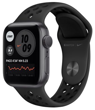 Смарт-годинник Apple Watch Nike Series 6 GPS 40mm Space Gray Aluminium Case with Anthracite/Black Nike Sport Band Regular