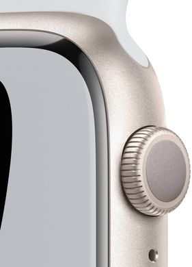 Смарт-годинник Apple Watch Series 7 Nike Starlight 45mm Pure Platinum/Black NikeBand