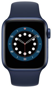 Смарт-часы Apple Watch Series 6 GPS 40mm Blue Aluminium Case with Deep Navy Sport Band Regular