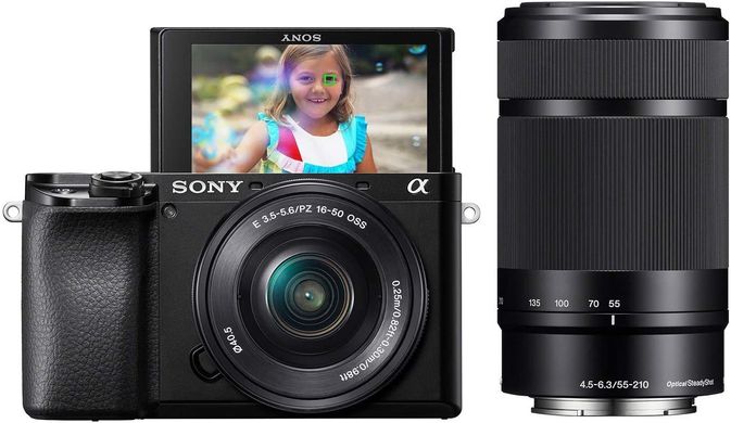 Фотоапарат Sony Alpha a6100 + 16-50 + 55-210 Black (ILCE6100YB.CEC)