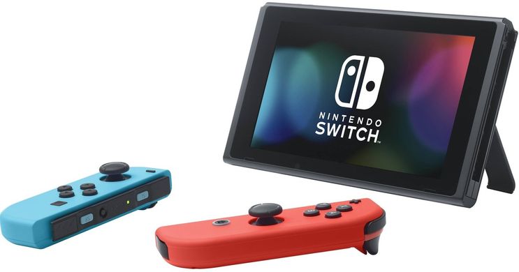 Игровая консоль Nintendo Switch (неоновый красный/неоновый синий)
