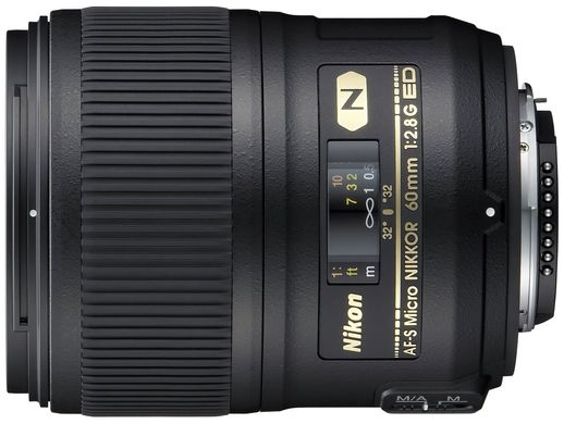 Об&#039;єктив Nikon AF-S 60 мм f/2.8G ED Micro (JAA632DB)
