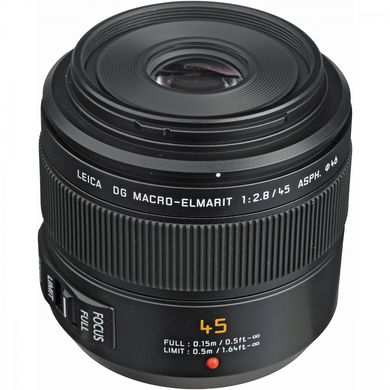 Об&#039;єктив Panasonic Leica DG Macro-Elmarit 45 mm f/2.8 ASPH. MEGA OIS (H-ES045E)