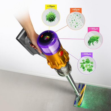 Вертикальний + ручний пилосос (2в1) Dyson V12 Detect Slim Absolute Nickel (448884-01)