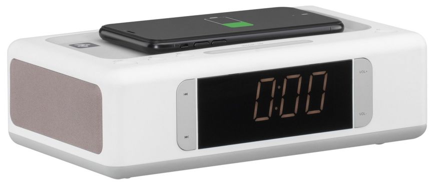 Акустическая док-станция 2E SmartClock Wireless Charging, Alarm Clock, Bluetooth, FM, USB, AUX White (2E-AS01QIWT)