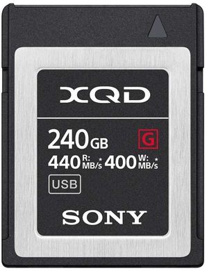 Карта пам'яті Sony 240GB XQD G Series R440MB / s W400MB / s (QDG240F)