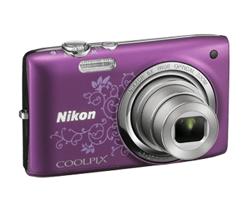 Фотокамера цифровая Nikon COOLPIX S2700 Purple Lineart + case (VNA305KV01)