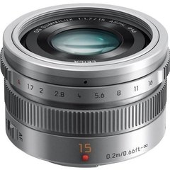 Об&#039;єктив Panasonic Leica DG Summilux 15 mm f/1.7 ASPH. Silver (H-X015E-S)